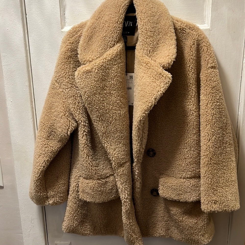 Brand new Zara teddy coats.